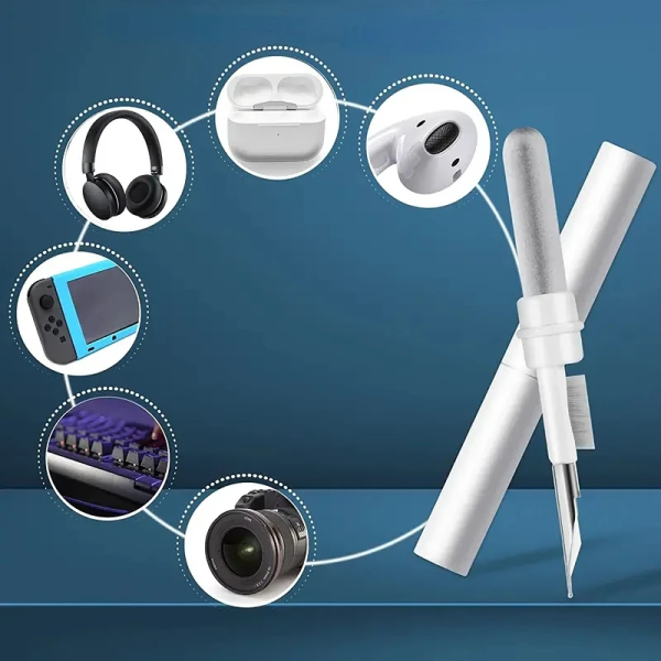 Earbuds Cleaning Pen, 3in 1 Multifunction Cleaner Kit with Soft Brush - Image 2