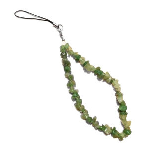 Fashion Natural Stone Crystal Mobile Phone Chain Opal Amethyst Green