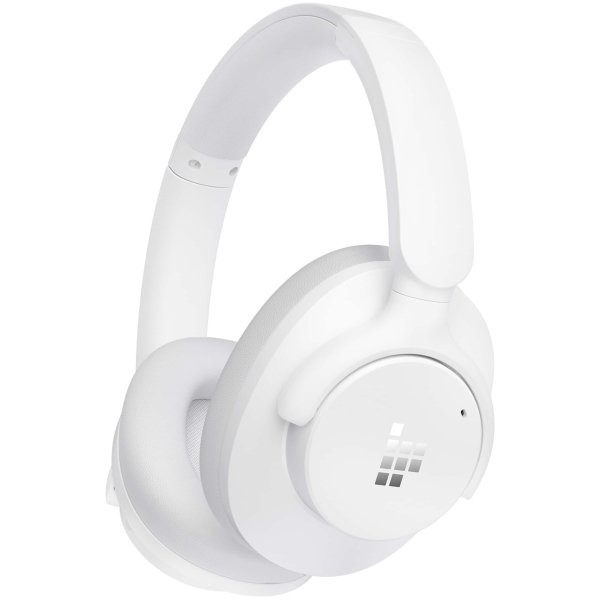 Tronsmart - Q20 Active Noise Cancelling Headphones, Wireless Over-Ear Bluetooth Headphones, 60H Playtime, Deep Bass, Comfort Fit - White - Image 2