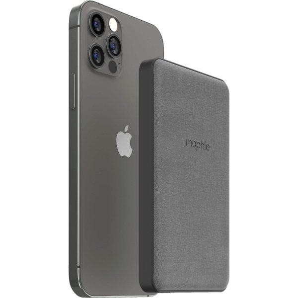 mophie - Snap+ Juice Pack Mini 5,000 mAh Portable Charger with MagSafe Compatibility - Black - Image 4