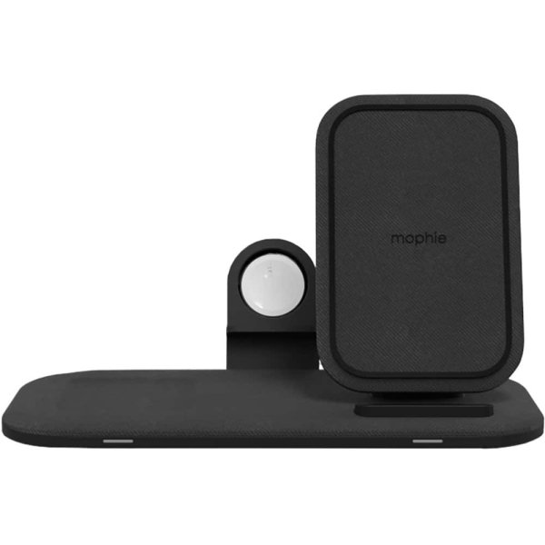 mophie - Wireless Charging Stand+ 3-In-1 - Black - Image 2