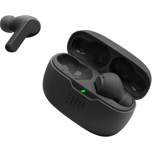 JBL - Vibe Beam True Wireless Earbuds - Black - Image 2