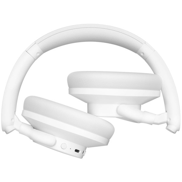 Tronsmart - Q20 Active Noise Cancelling Headphones, Wireless Over-Ear Bluetooth Headphones, 60H Playtime, Deep Bass, Comfort Fit - White - Image 4