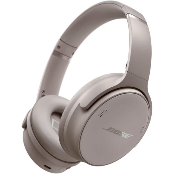 Bose - QuietComfort Wireless Noise Cancelling Over-the-Ear Headphones - Sandstone - Image 2