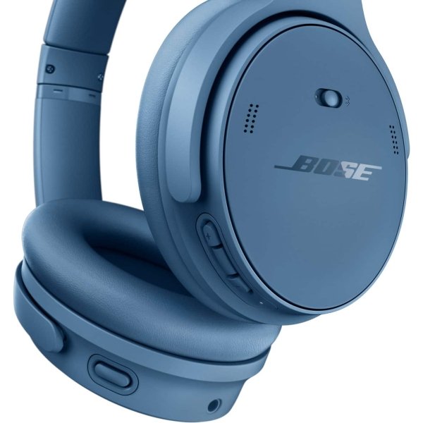 Bose - QuietComfort Wireless Noise Cancelling Over-the-Ear Headphones - Blue Dusk - Image 4