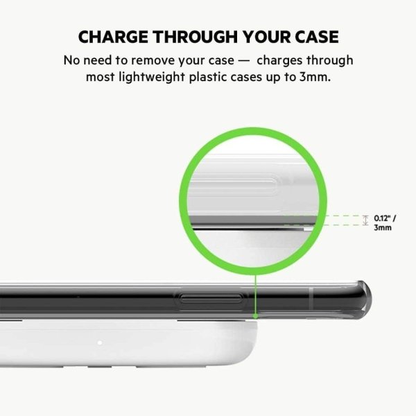 Belkin - Wireless Charging Pad 15W - BOOST↑CHARGE Qi Charger for Apple iPhone, AirPods, Power Supply and Cable Included - White - Image 4