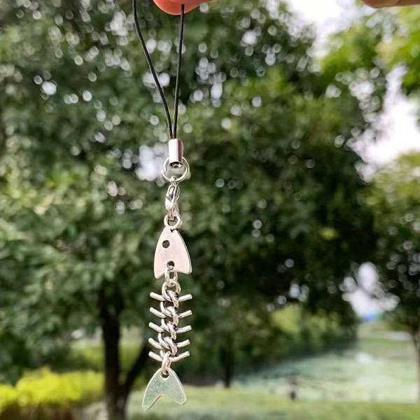 1pc Simple Aluminum Fishbone Phone Strap, Universal Fit for All Cell Phones, Easy Installation, Durable & Stylish Accessor - Image 3