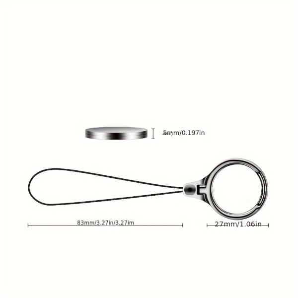 1pcs Mobile Phone Pendant Ring Stand Metal Creative Short Mobile Phone - Image 2